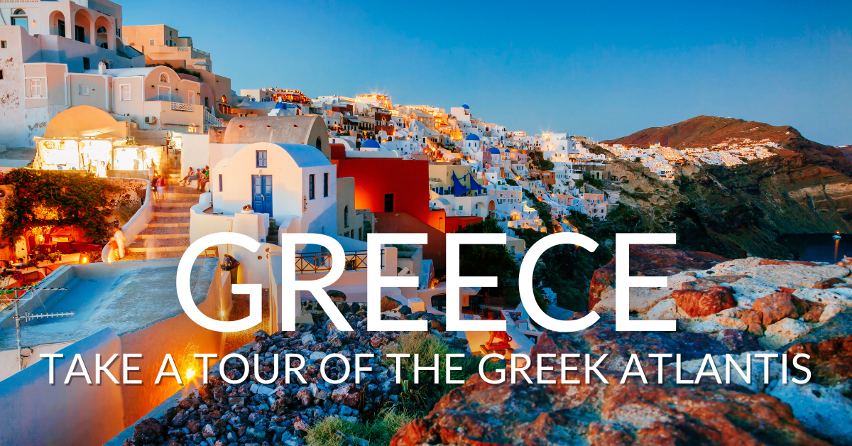 View from the town of Fira, Santorni, Greece