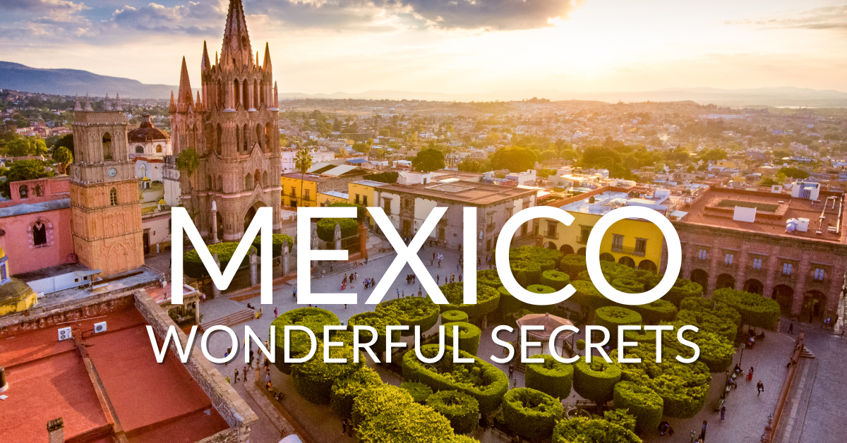 Aerial view of San Miguel de Allende in Mexico