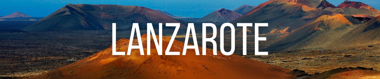 orange mountain landscape Timanfaya National Park, Lanzarote, Canary Islands
