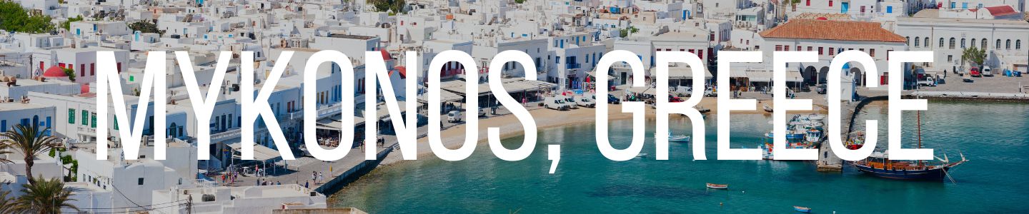 panorama of Mykonos, Greece