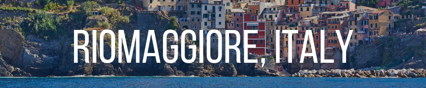 panorama of Riomaggiore, Italy