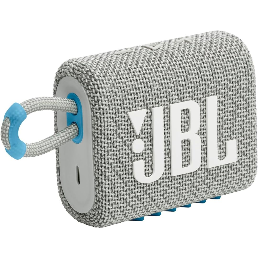 JBL Go 3 Eco - Portable Mini Bluetooth Speaker, big audio and punchy bass, IP67 waterproof and dustproof, 5 hours of playtime, Made in part with recycled materials