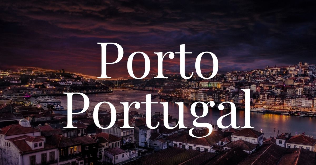 night view of Porto, Portugal