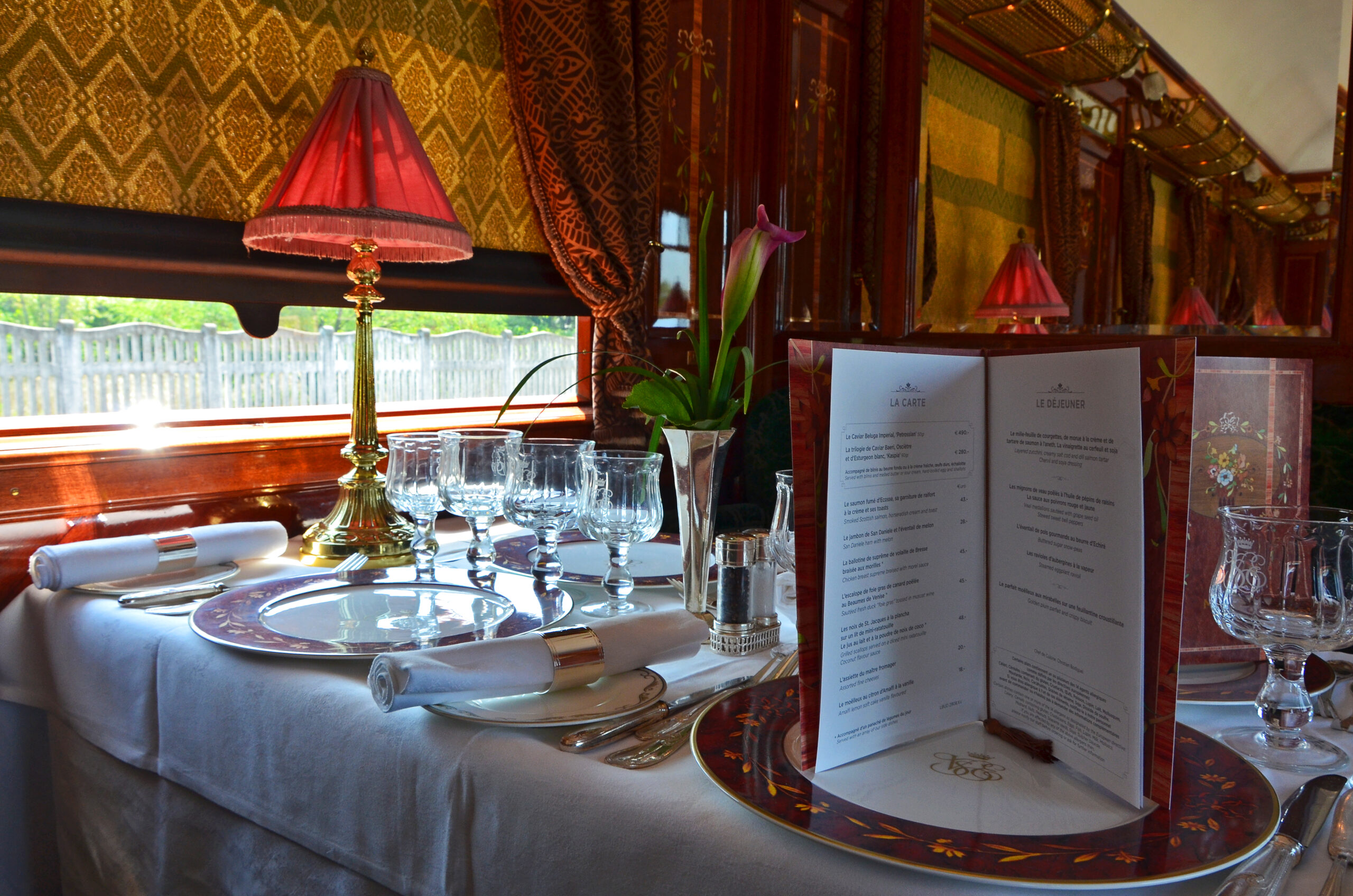 Restaurant car of Orient Express