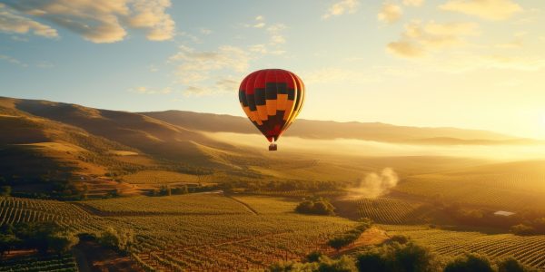 hot air balloon, sky, adventure, float, flying, napa, valley, nature, ride, travel, exploration